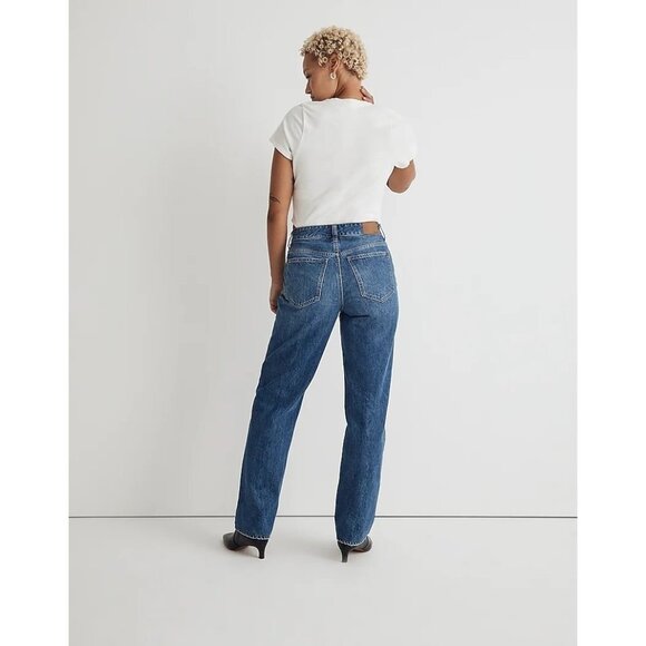 Madewell Item NM892 Tall Curvy Low-Slung Straight Jeans, Size T25 - Picture 2 of 7